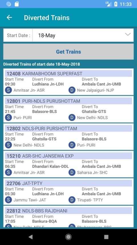 NTES - for RAIL SAARTHI स्क्रीनशॉट 1