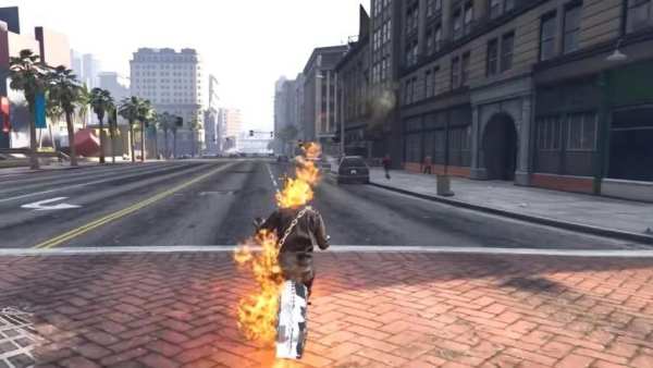 Ghost Rider 3D Game : Death Bike Riding Stunt Race screenshot 7