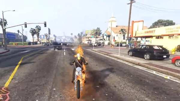 Ghost Rider 3D Game : Death Bike Riding Stunt Race screenshot 14