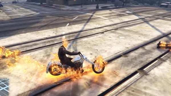 Ghost Rider 3D Game : Death Bike Riding Stunt Race screenshot 6