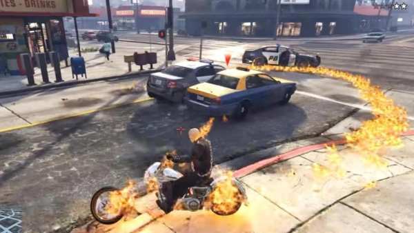 Ghost Rider 3D Game : Death Bike Riding Stunt Race screenshot 2