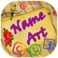 Name Art for Instagram & Facebook Status Captions on 9Apps