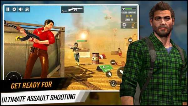 Player Fire Squad battlegrounds: Free- Fire Games screenshot 4