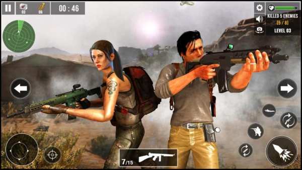Player Fire Squad battlegrounds: Free- Fire Games screenshot 3