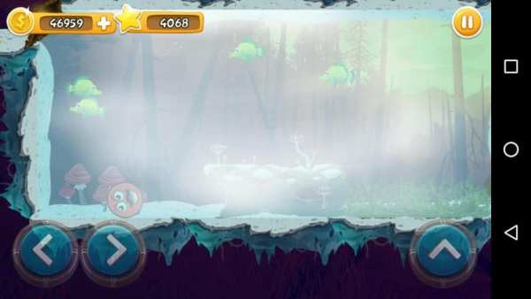 bola merah permainan melompat pahlawan hutan screenshot 4