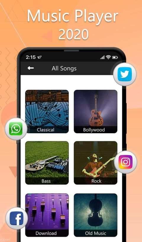 Music Player - Audio Player स्क्रीनशॉट 1