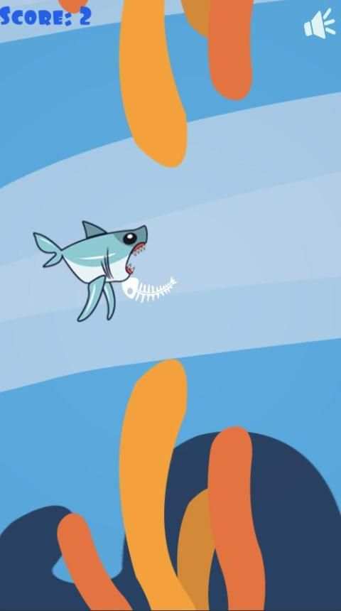 Angry Mega Shark - Megatubarão Tap Game screenshot 2