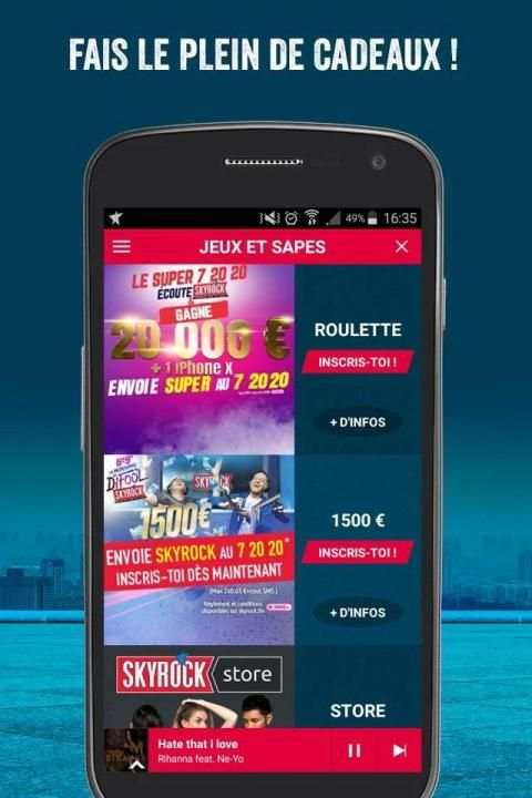 Skyrock Radio screenshot 14