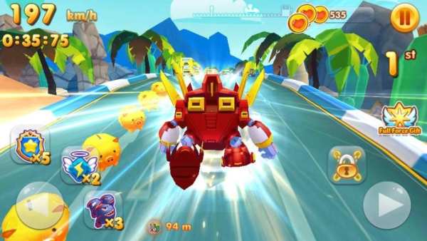 Robo Transformer Car - Transformer Racing Track screenshot 2