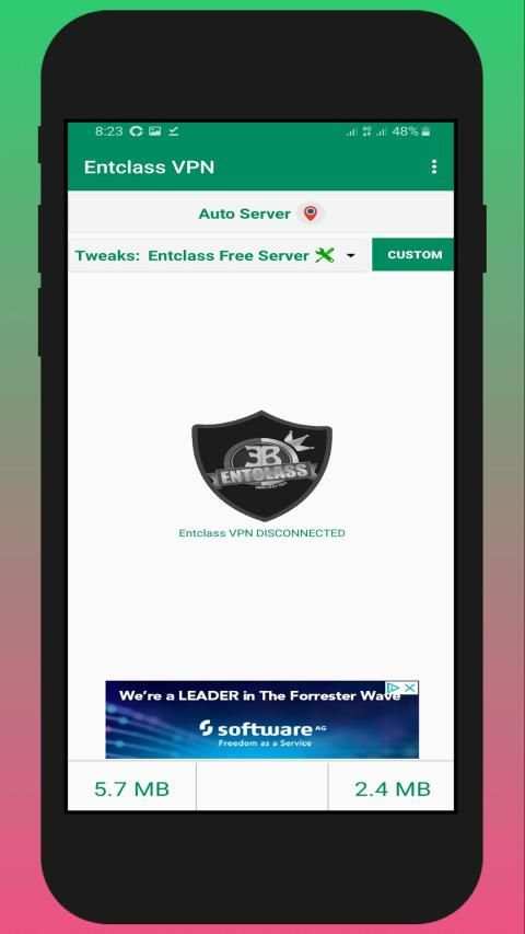 Entclass VPN screenshot 2