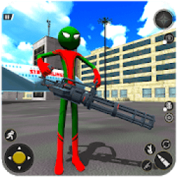 ikon Spider Stickman Rope Hero Gangster Crime Game 2019