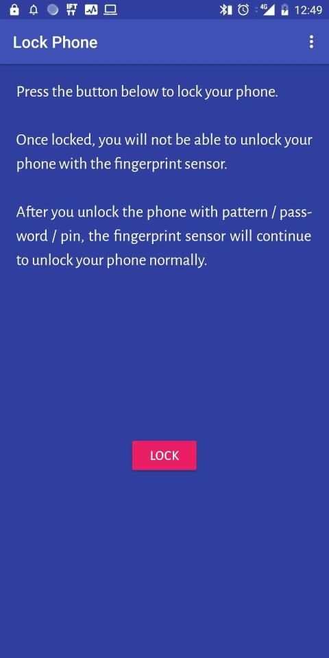 Disable Fingerprint Unlock Temporarily screenshot 5
