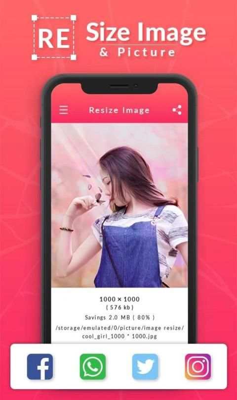 Image & Photo Resizer - Reduce Picture Size स्क्रीनशॉट 1