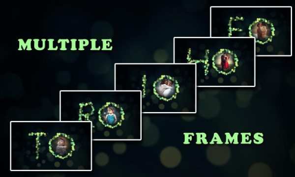 Lighting Text Photo Frames screenshot 7