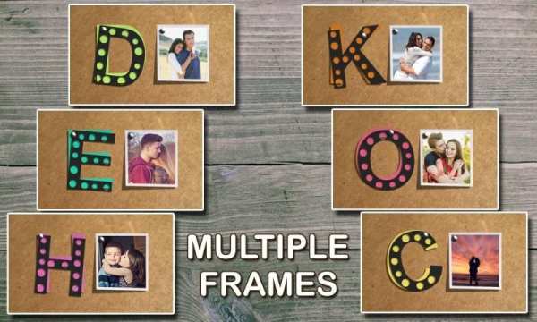 Lighting Text Photo Frames screenshot 3