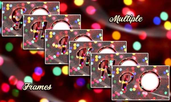 Lighting Text Photo Frames screenshot 4