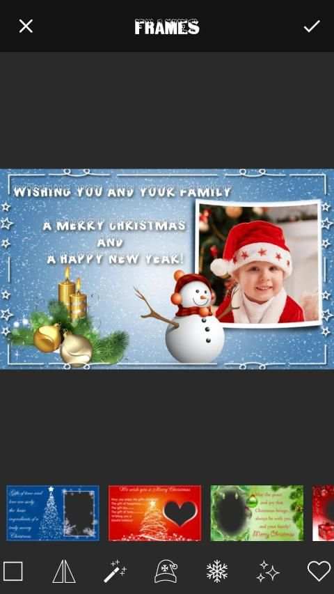 Christmas Cards Maker स्क्रीनशॉट 5