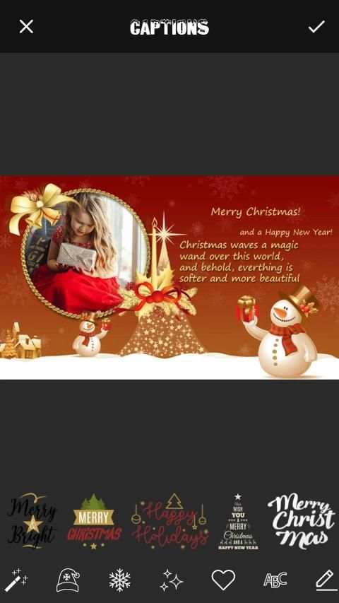 Christmas Cards Maker स्क्रीनशॉट 1