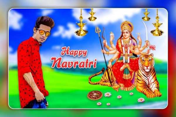 Navratri Photo Editor - Happy Navratri Photo Frame 3 تصوير الشاشة