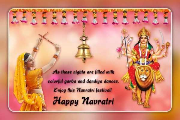 Navratri Photo Editor - Happy Navratri Photo Frame 2 تصوير الشاشة