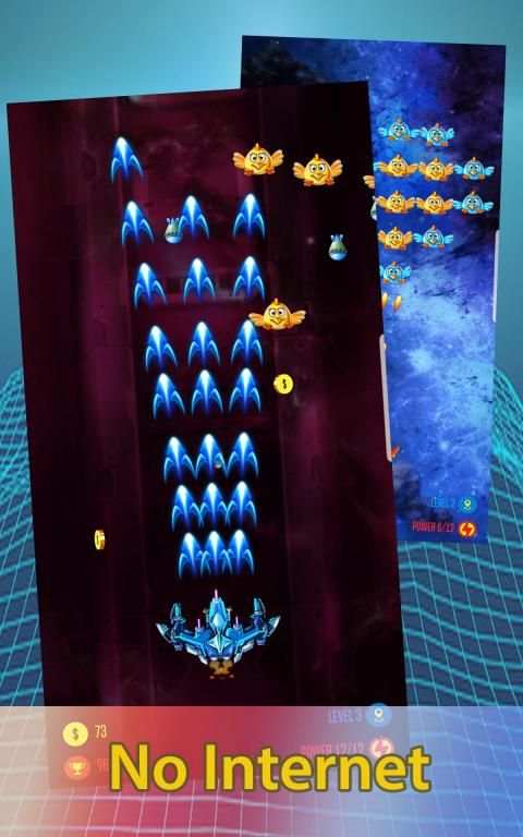 Alien shooter! Chicken invaders : Galaxy attack स्क्रीनशॉट 1