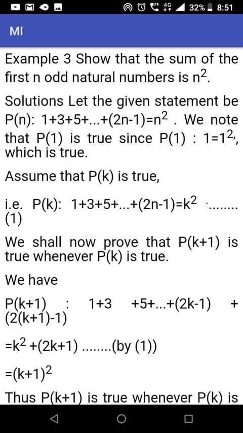 Mathematical Induction screenshot 1