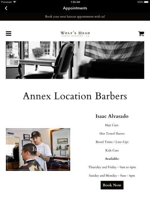 Wolf's Head Barber Shop screenshot 6