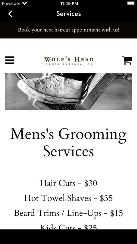 Wolf's Head Barber Shop screenshot 15