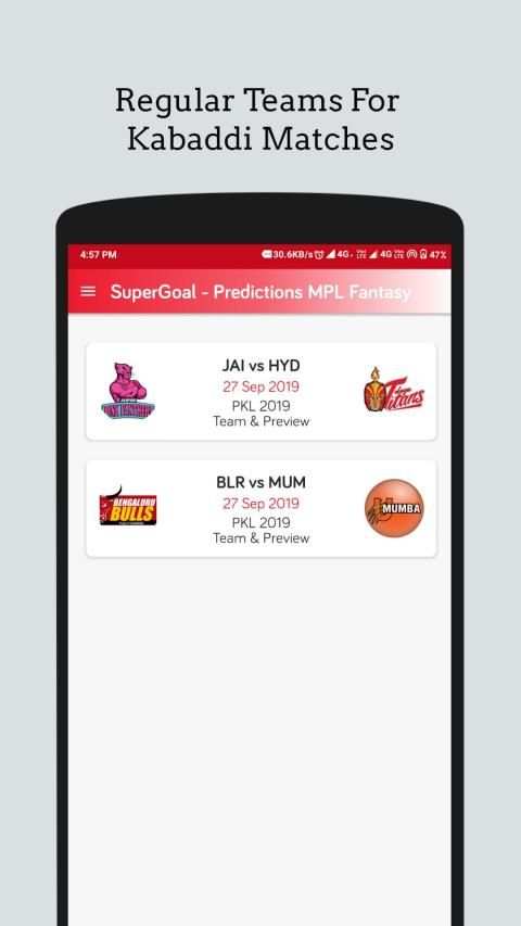 MPL Fantasy Teams Tricks Earn Money- SuperGoal स्क्रीनशॉट 4
