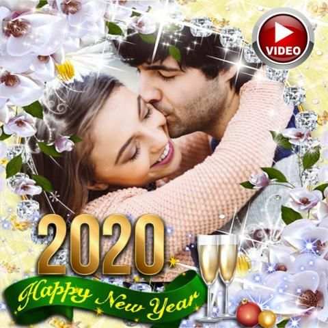 Happy New Year video maker 2020 स्क्रीनशॉट 9