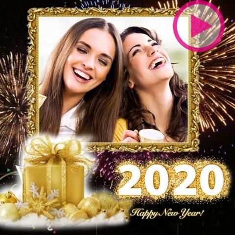 Happy New Year video maker 2020 स्क्रीनशॉट 8