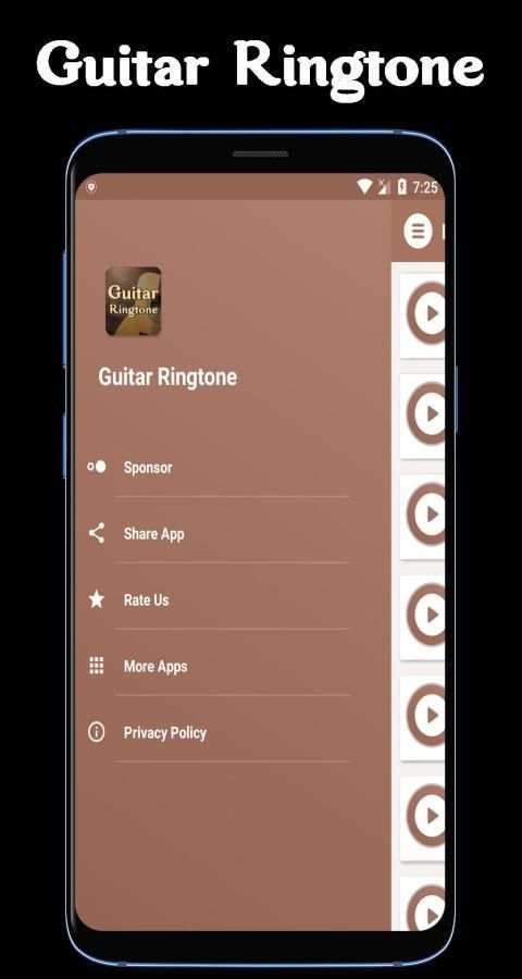 Guitar Ringtone 3 تصوير الشاشة