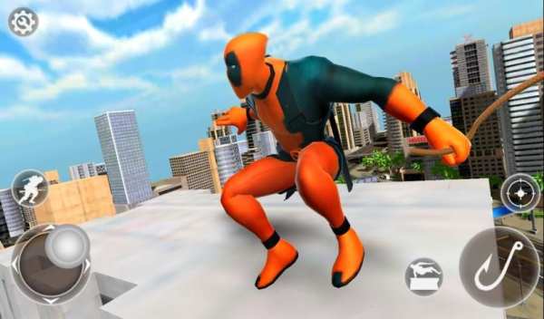 Super Rope Crime Hero - Grand City Simulator Game स्क्रीनशॉट 2