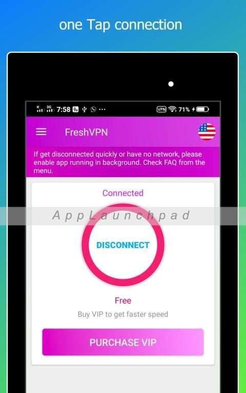 Fresh VPN - Free Unlimited VPN स्क्रीनशॉट 1