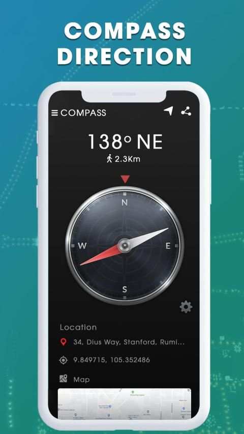 Compass - Digital Compass & GPS Compass Navigation screenshot 5