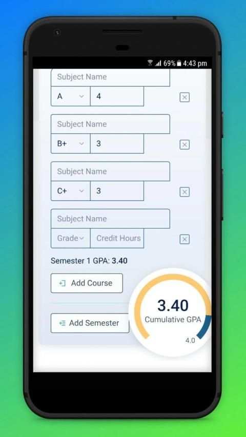 Uol gpa calculator screenshot 1