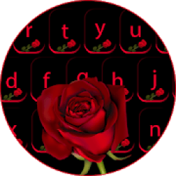 Red Rose keyboard Theme आइकन