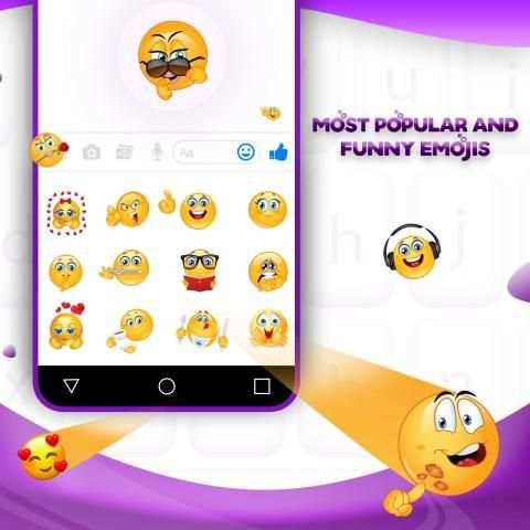 Purple Black Keyboard Theme screenshot 2