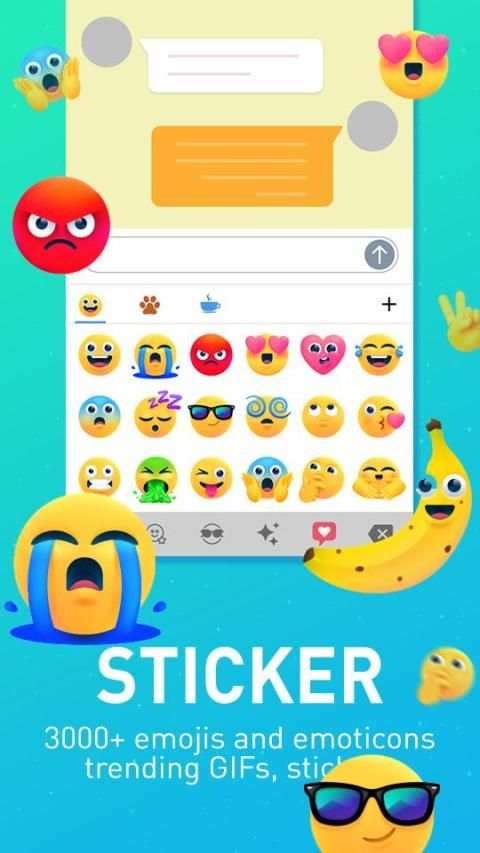 Emoji Keyboard - Emoticons, GIF, Facemoji 1 تصوير الشاشة