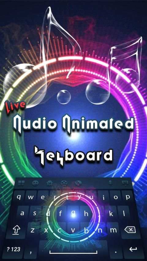 Audio Animated Keyboard Theme स्क्रीनशॉट 10