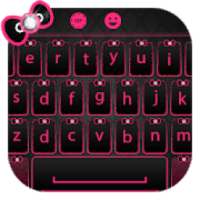 Pink Bow Keyboard Theme