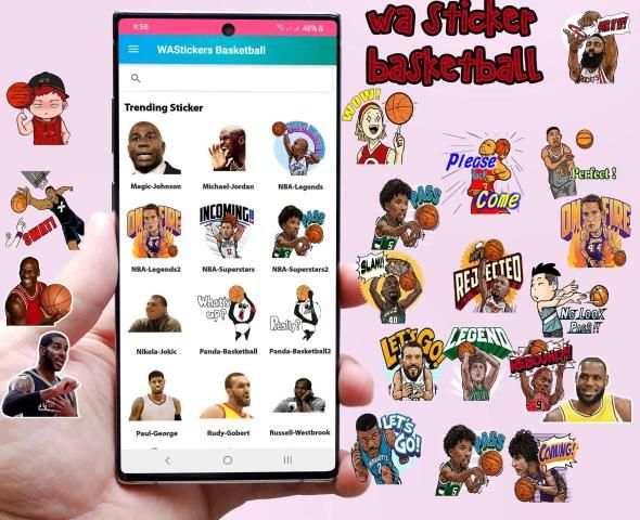 WAStickerApps Basketball WA Sticker Sport Fans screenshot 4