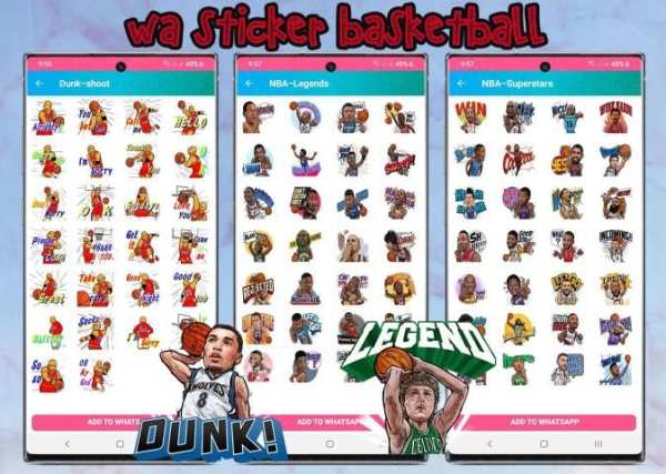 WAStickerApps Basketball WA Sticker Sport Fans screenshot 3