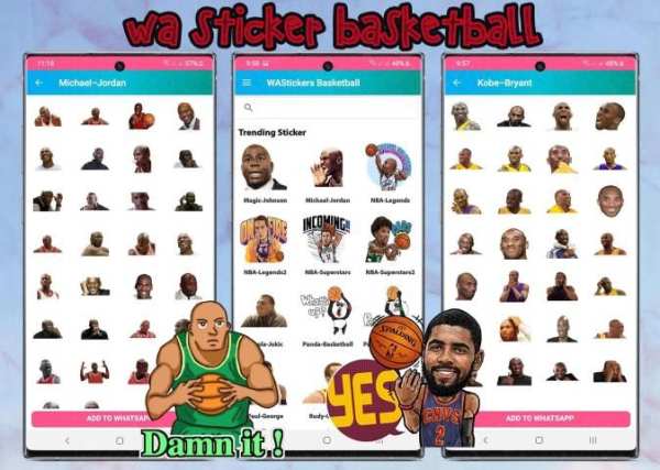 WAStickerApps Basketball WA Sticker Sport Fans screenshot 2