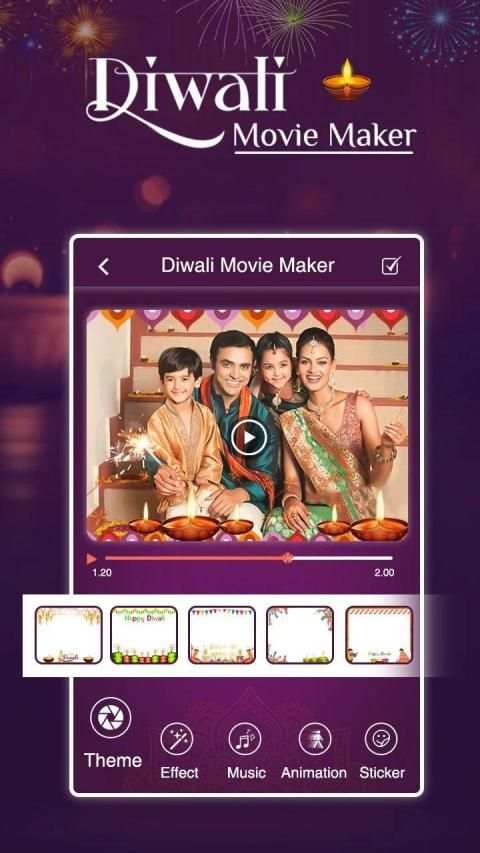 Diwali Video Maker With Music स्क्रीनशॉट 6