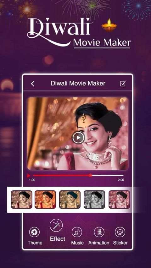 Diwali Video Maker With Music स्क्रीनशॉट 5