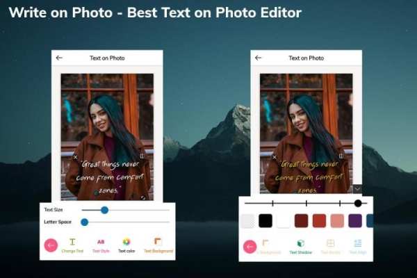 Text on Photo - Write on Picture,Photo Text Editor स्क्रीनशॉट 5