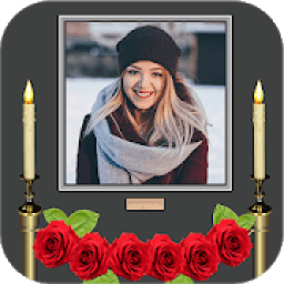 ikon Condolence Photo Frames with Candle