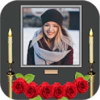 Condolence Photo Frames with Candle on 9Apps