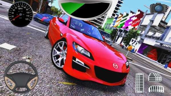 Driving Mazda RX8 Simulator स्क्रीनशॉट 1